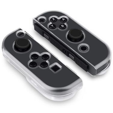 Imagem de OSTENT Capa rígida transparente para controle Nintendo Switch Joy-con