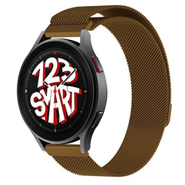 Imagem de Pulseira Milanese de Aço Marca 123Smart compatível com Galaxy Watch 4 Watch 5 Watch 6 Watch 7 40mm 42mm 43mm 44mm 45mm 46mm 47mm