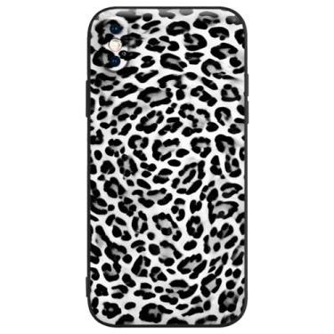 Imagem de Berkin Arts Compatível com capa para iPhone Xs/iPhone X (não para iPhone Xs Max) Capa de silicone estampa de leopardo estampa preta animal legal para homens
