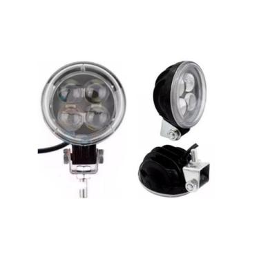 Imagem de Farol de Led Redondo 4 Leds 12W Universal - VX PARTS
