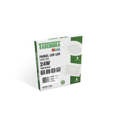 Imagem de Luminária Teto Painel LED  Quadrado LUX Embutir - 24W - Taschibra, 300