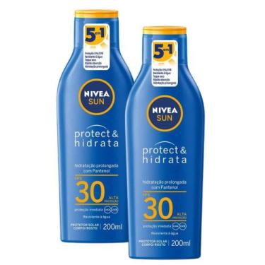Imagem de Kit 2 Protetor Solar Nivea Sun Protect & Hidrata FPS 30 Loção 200ml