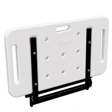 Imagem de Banco Parede Articulado Movel Compacto Banho Idoso 50x42cm - Levevida