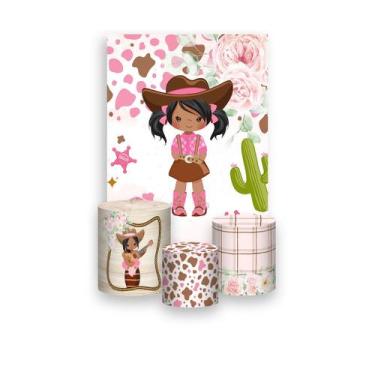 Imagem de Painel De Festa Vertical 1,50 x 2,20 + Trio De Capas Cilindro - Countr