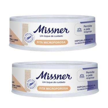 Imagem de Kit 2 Fita Microporosa Bege 1,2cm X 4,5m - Missner