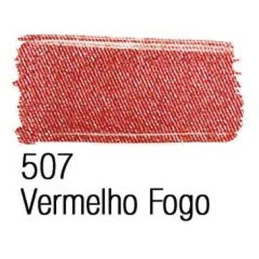 Imagem de Tinta para Tecido Acrilex Metálica 37ml, 507 - VERMELHO FOGO