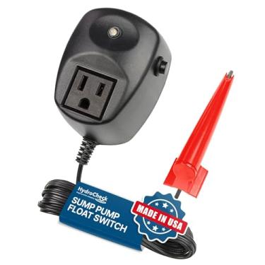 Imagem de HydroCheck HC8000Tv2 Interruptor de boia eletrônico para bomba de depósito – com botão inteligente, alarmes embutidos, tecnologia de sensor seco, alarme de sensor de água, ideal para todas as bombas