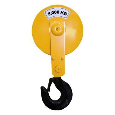 Imagem de Gancho Moitão Completo Para Guincho Talha Elétrica Cabo De Aço Até 500