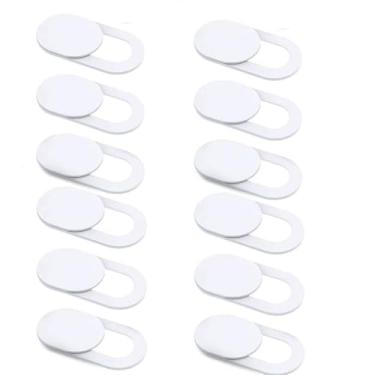 Imagem de CaseHQ Capa para câmera de laptop, [pacote com 12] Capa ultrafina para webcam compatível com MacBook, laptop, PC, computador, iMac, iPad, iPhone etc. Capa deslizante de 0,1 cm de espessura, bloqueador