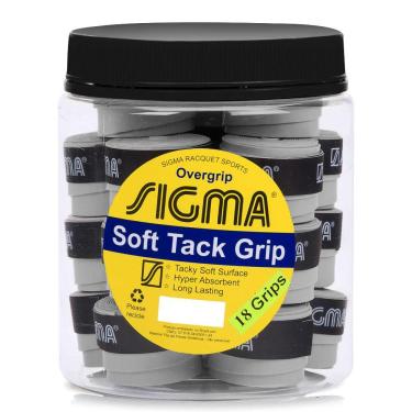 Imagem de Overgrip Sigma Soft Tack Cinza Pote com 18 Unidades