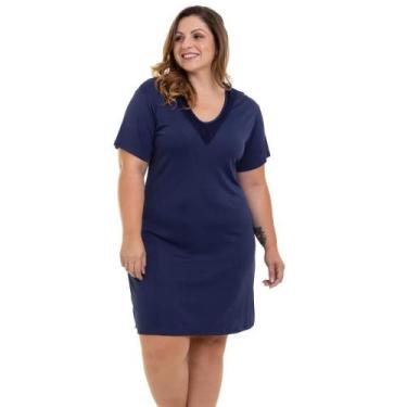 Imagem de Camisola Curta com Renda Marinho Liganete Sepie 1001-PL Plus Size, 54,
