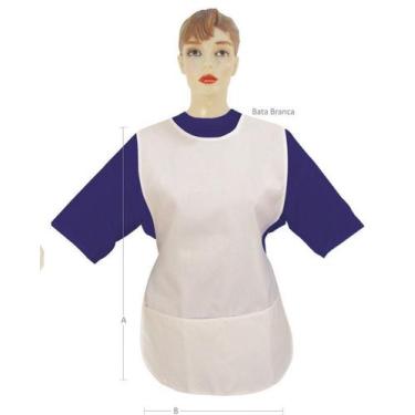 Imagem de Avental Bata Branca Em Tergal Lamare