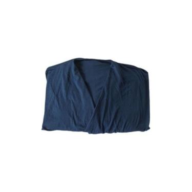 Imagem de Macacão feminino pantalona com amarração by Organiky, Marinho