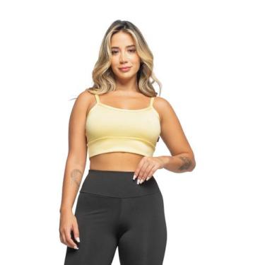 Imagem de Top Fitness Alça Fina Academia Alcinha Sem Bojo Ginástica Dia a Dia + 