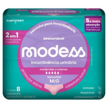 Imagem de Calcinha Descartável Modess para Incontinência 8un