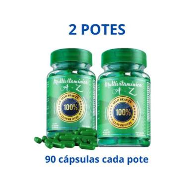 Imagem de Kit 2x Potes Complexo B + Vitamina A C D3 E K2 + Zinco Magnésio Ferro 