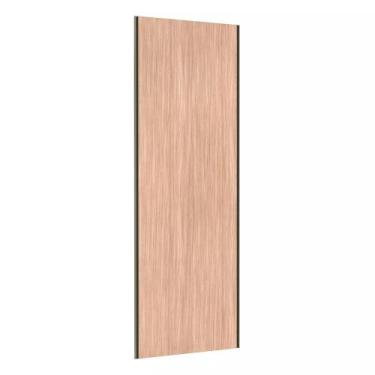 Imagem de Porta de Correr Closet 80cm com Puxador Perfil Inox sem Kit Ferragem P