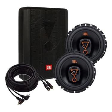 Imagem de Kit Jbl Selenium Caixa Sw8a-ms + 2 Falantes 6trms80 + Rca 5m