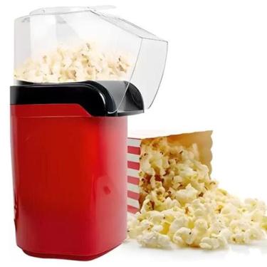 Imagem de Pipoqueira Vintage Sem Óleo Com Garantia 110V Vermelha - DRAIK