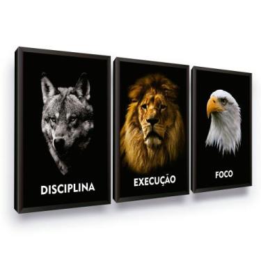 Imagem de Quadros Disciplina Execução Foco Decoração Escritório - Looks Objetos 