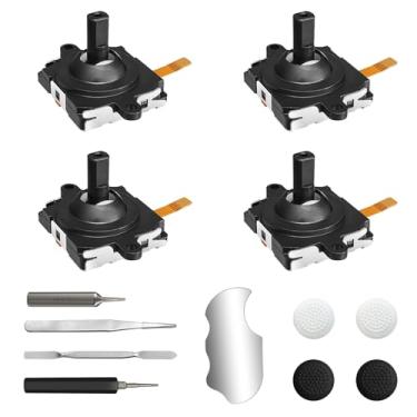 Imagem de AOJAKI- Kit de reparo de joystick analógico para controle Oculus Quest 2/controle Meta Quest 2 - Substituição do controle Quest 2: 4 joysticks, chave de fenda T5, pinça