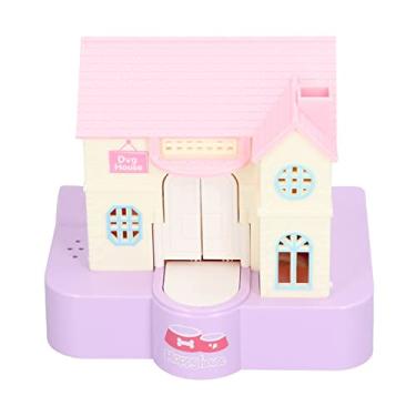Imagem de Caixa de Economia de Dinheiro para Casinha de Cachorro, Brinquedo Fofo para Engolir Moedas, Efeitos Musicais Leves para Crianças (Cachorro da Sorte Roxo)