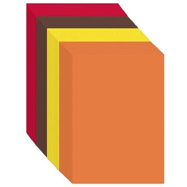 Imagem de 80 peças de papelão com tema de outono, papel grosso, cartão amarelo laranja para outono, outono, colheita, cartão de ação de graças, artesanato, convites, etiquetas de presente de saudação