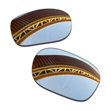 Imagem de LenzProse Lentes de reposição polarizadas de 1,5 mm para óculos de sol Oakley Jupiter Squared OO9135/Jupiter Carbon OO9220 56 mm, antiarranhões | Ajuste perfeito