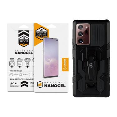 Imagem de Kit Capa case capinha Clip e Película Nano Gel Samsung Galaxy Note 20 Ultra - Gshield