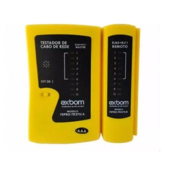 Imagem de Kit C/3 Testador Teste Crimpagem Cabo Rede Cat5/cat6 - Exbom