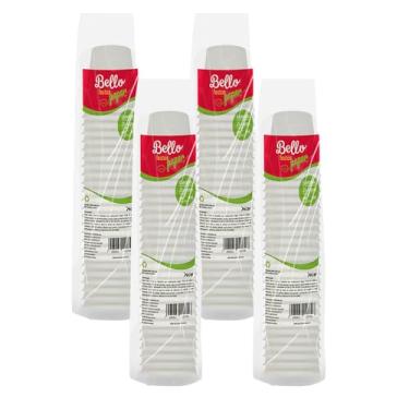 Imagem de Copo Papel 120ml Branco Descartável Café Biodegradável - 100un