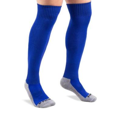Imagem de Meia Futebol Longa Sniper 02347 - Poker, Azul