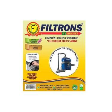 Imagem de Filtro para Aspirador de Pó Electrolux Flex S 1400W com 3 peças - Filt