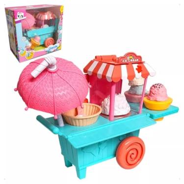 Imagem de Mini Carrinho De Sorvete Com Sorvetinhos Brinquedo Infantil