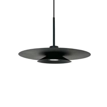 Imagem de Pendente Moderno Luminária Tutu 40cm Preto 1 LED Mr-16 Bivolt - Itamon