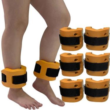 Imagem de Kit 3 Pares de Caneleiras de Hidroginástica Em EVA Peso 2 à 3kg DF4031