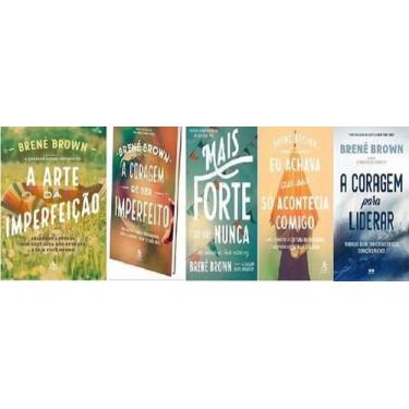 Imagem de Kit 5 Livros Brené Brown A Coragem De Ser + Mais Forte A coragem para 