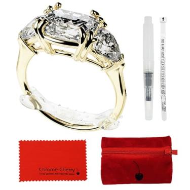 Imagem de Chrome Cherry Ajustador de tamanho de anel invisível Ringo para anéis soltos (pacote com 20 + kit de cuidados), NEW VERSION Multi 20-Pack + Care Kit (All Sizes), Não especificado
