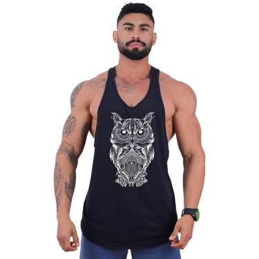 Imagem de Regata Super Cavada Masculina MXD Conceito Coruja Rabiscada-Masculino