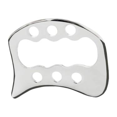 Imagem de Zialofi Manual Guasha Rasca Gua Sha Placa Handheld Ferramenta Facial de Raspagem de aço Inoxidável para As Pernas Mãos Os Braços Ombros Da Coxa