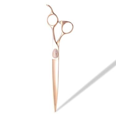 Imagem de SnipStar 7,5 polegadas profissional de animais de estimação tesoura reta VG10 aço para o cuidado do cão