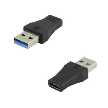 Imagem de Adaptador USB 2.0 / 3.0 Macho Para Tipo C Plug And Play 5+