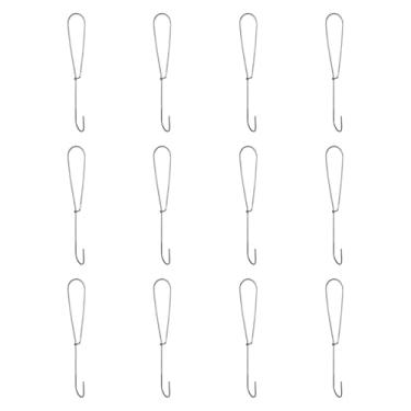 Imagem de Fancyes 12 peças de ganchos para fazer moldes de costura, ganchos para armazenamento de papel, cabide doméstico, estênceis de ferro, papel, fácil de pendurar, 260 Mm X 45 Mm