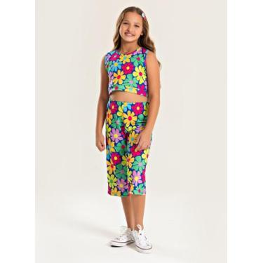 Imagem de Conjunto Verão Menina Royal Cropped Com Amarração nas Costas e Calça P