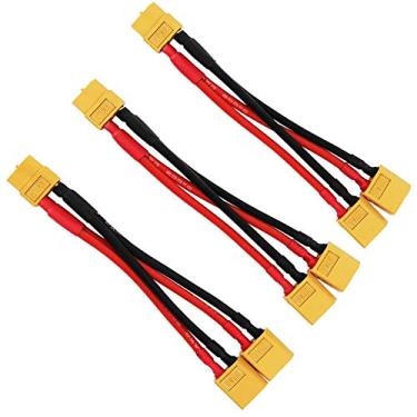 Imagem de Yiqigou Pacote com 3 conectores de bateria paralela XT60 Y-Splitter adaptador 1-fêmea para 2 machos Y-Harness para DJI Phantom RC Mode Helicóptero Quadricóptero