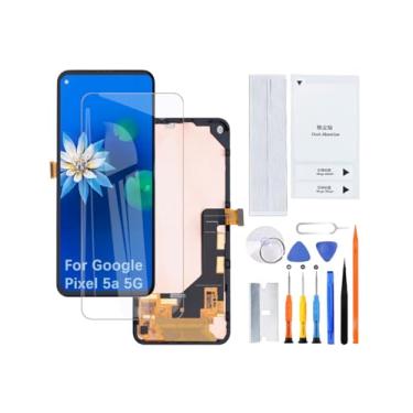 Imagem de Tela de exibição para Google Pixel 5a 5G OLED G1F8F G4S1M Kit de montagem de substituição de tela LCD com moldura
