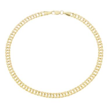 Imagem de Corrente Feminina Grumet Elo Duplo 40cm Grossa 4,8mm Ouro 18k 750 Amarelo