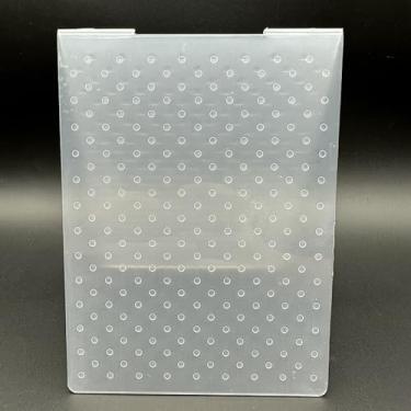 Imagem de Modelo de pasta de plástico 3D com textura de bolinhas fofas tamanho A6 para fazer cartões, faça você mesmo, scrapbooking, papel, artesanato, artesanato, scrapbook, artes, decoração