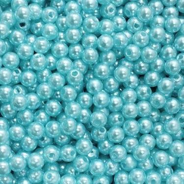 Imagem de PÉROLA DE ABS LISA Nº 05 20G PEROLA 5MM - LADEIRA BIJUTERIAS, AZUL CLA