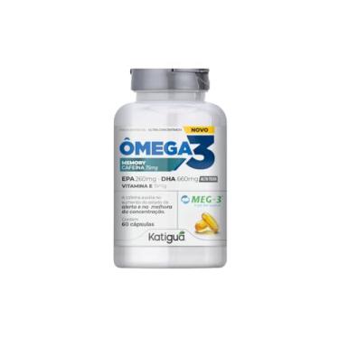 Imagem de Katiguá, Ômega 3 + Cafeína, Vitamina E, MEG-3, EPA + DHA, Fish Oil, 60 Cápsulas Soft Gel • 30 doses